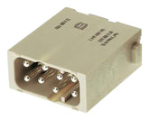 Harting 09140082634 Heavy Duty Connector Insert Han-Modular Series 8 Contacts Plug Push Lock Pin 16 A